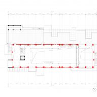Second floor plan drawing of Shajing Village Hall