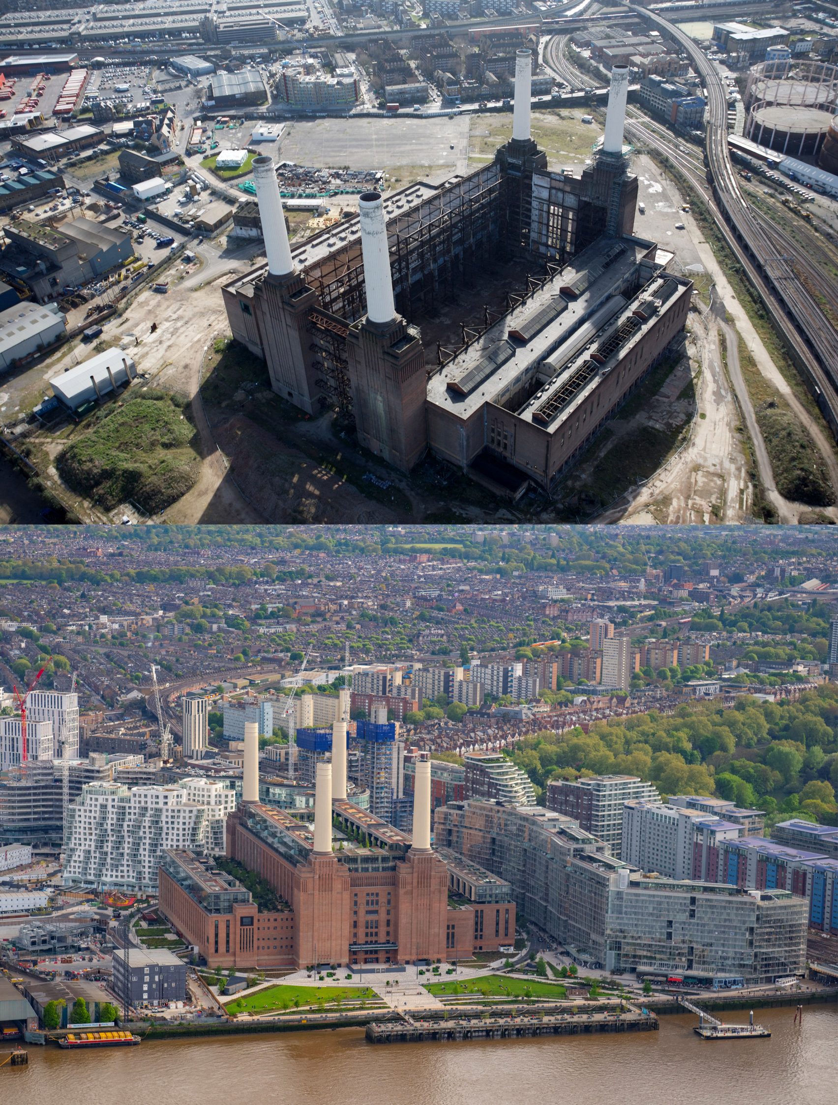 Before And After Photos Reveal Battersea Power Station Redevelopment 8023