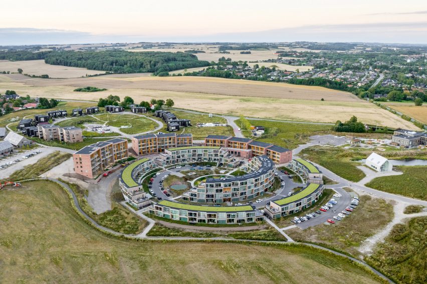 BIG creates spiral-shaped Sneglehusene housing development in Aarhus