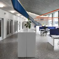 Interior of Antwerp police station by Bovenbouw Architectuur