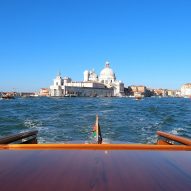Mahogany on boat in Venice