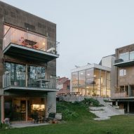 Dezeen Awards 2022 architecture public vote winners feature cork-clad housing blocks in Belgium
