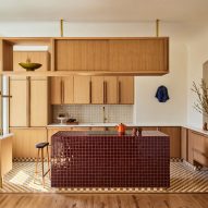 GRT Architects combines oak and mosaic tiles for East Village Apartment renovation
