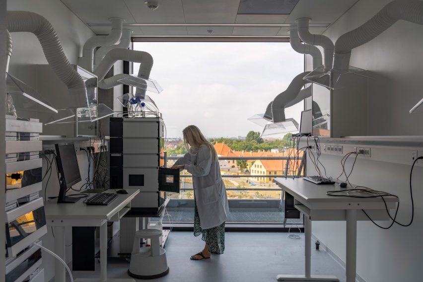 Laboratory inside pharmaceutical HQ in Denmark