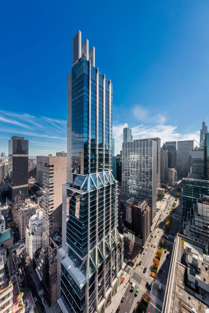 Aerial view of 425 Park Avenue by Foster + Partners