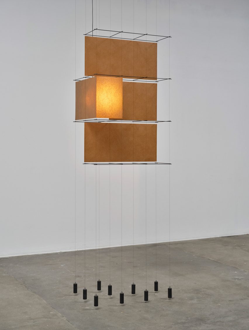 Paperwork installation model illuminated by Frederik Gustav