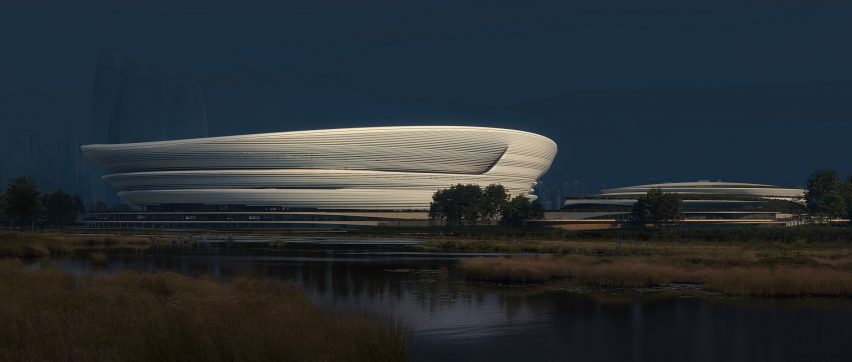Sports stadium in China