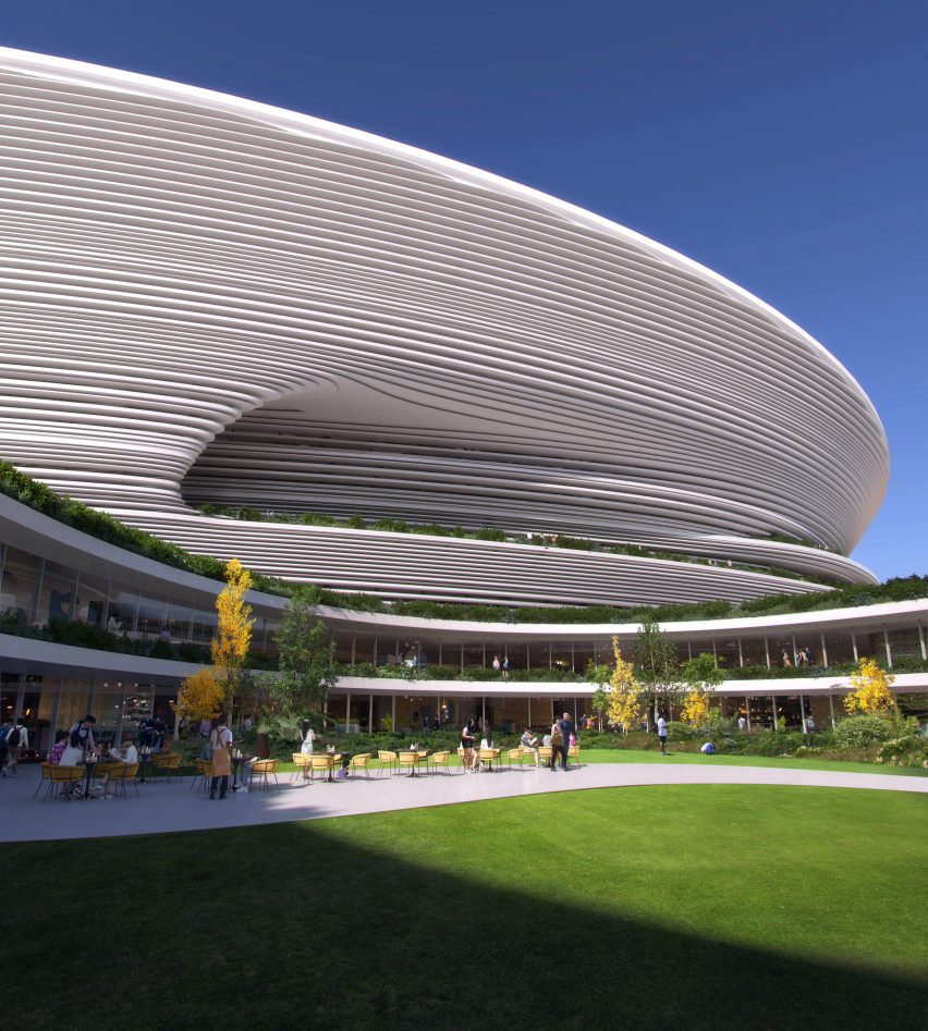 Visual of Hangzhou International Sports Centre courtyard 