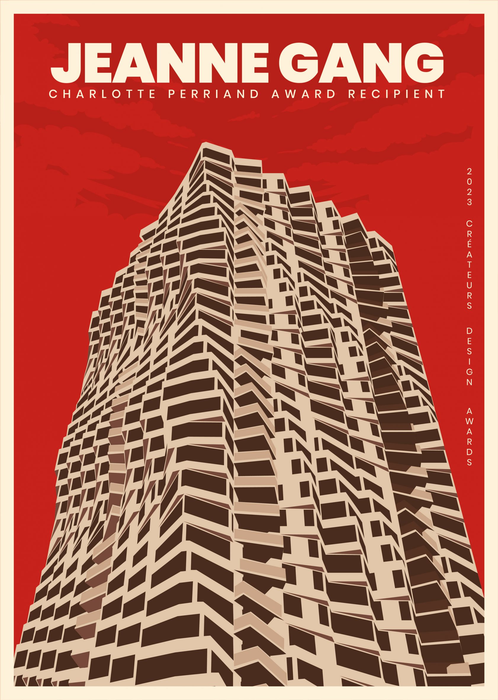 2023 poster for Le Prix Charlotte Perriand by CDA 