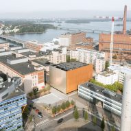 Aerial view of Dance House in Helsinki by JKMM and ILO architects