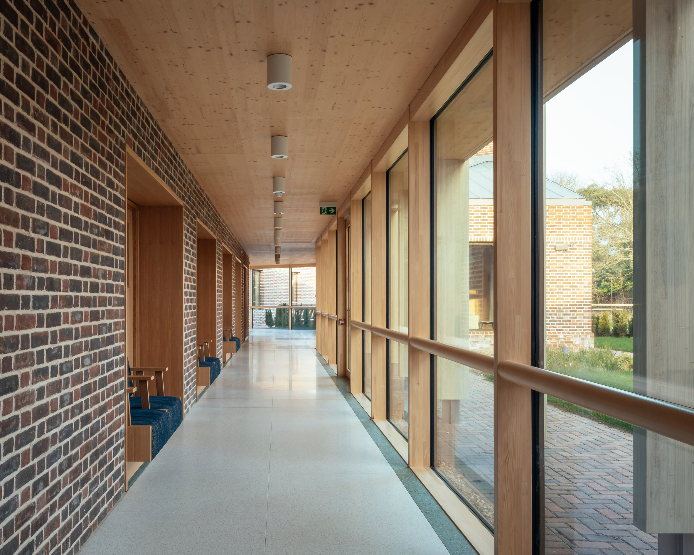 Cloister in John Morden Centre by Mae Architects