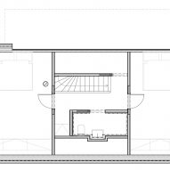 First floor plan of Lipno Lakeside Cabin