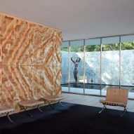 Mass is More installation reimagines Mies van der Rohe's Barcelona Pavilion
