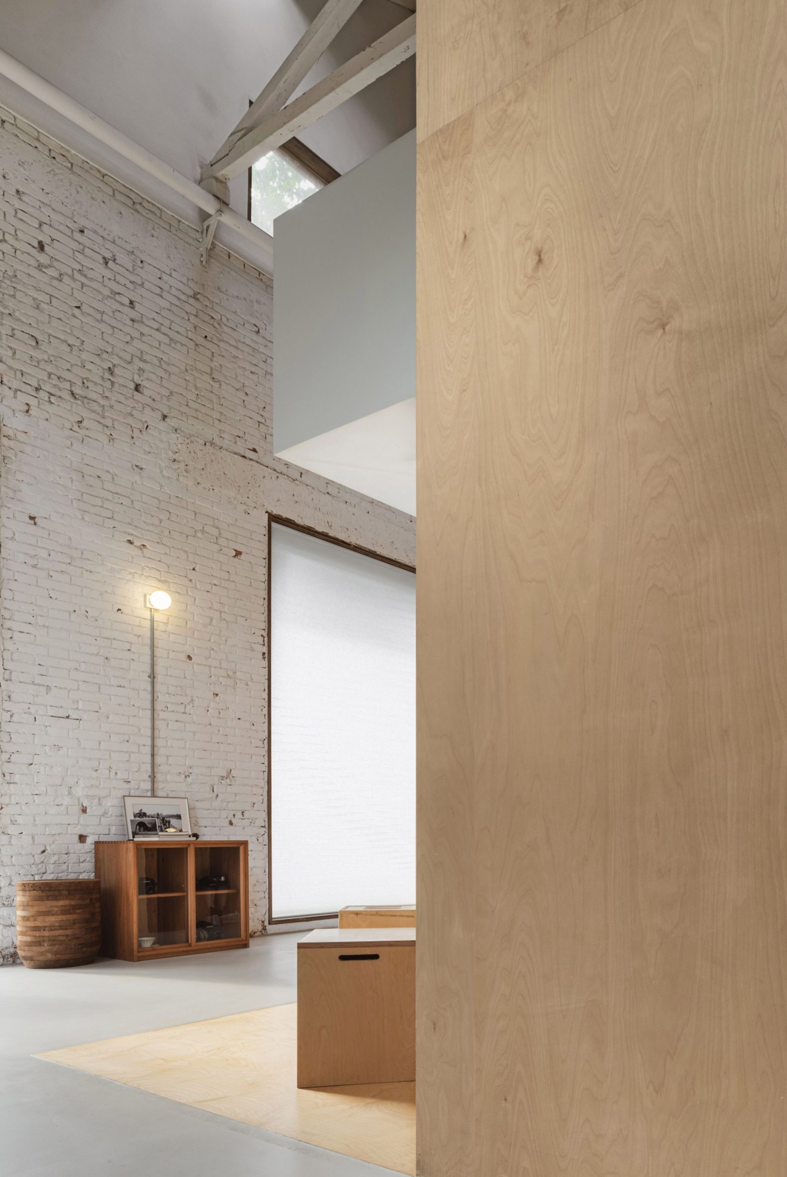 Interior image of the HNS Studio and timber volume