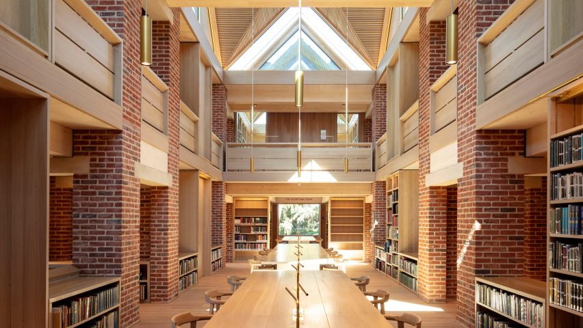 Interior image of The New Library by Niall McLaughlin Architects