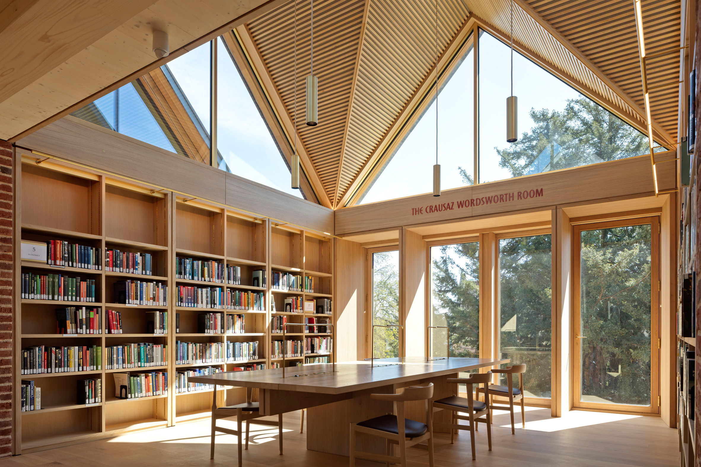 Interior of a Stirling Prize winning library