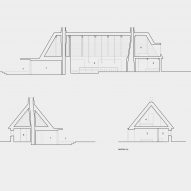 Section, Nieby Crofters Cottage by Jan Henrik Jansen and Marshall Blecher