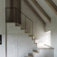 Staircase in Nieby Crofters Cottage by Jan Henrik Jansen and Marshall Blecher