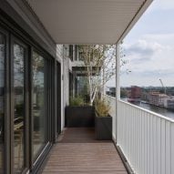Exterior of Stories housing in Amsterdam by Olaf Gipser Architects