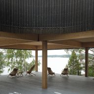 Terrace of Pistohiekka Resort in Finland by Studio Puisto