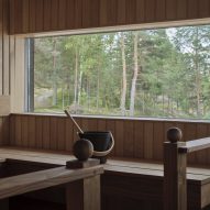 Sauna at Pistohiekka Resort in Finland by Studio Puisto