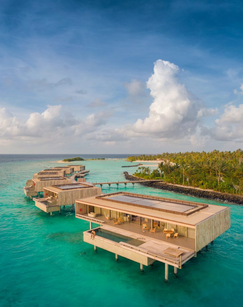 Beach villa at Patina Maldives by Studio MK27