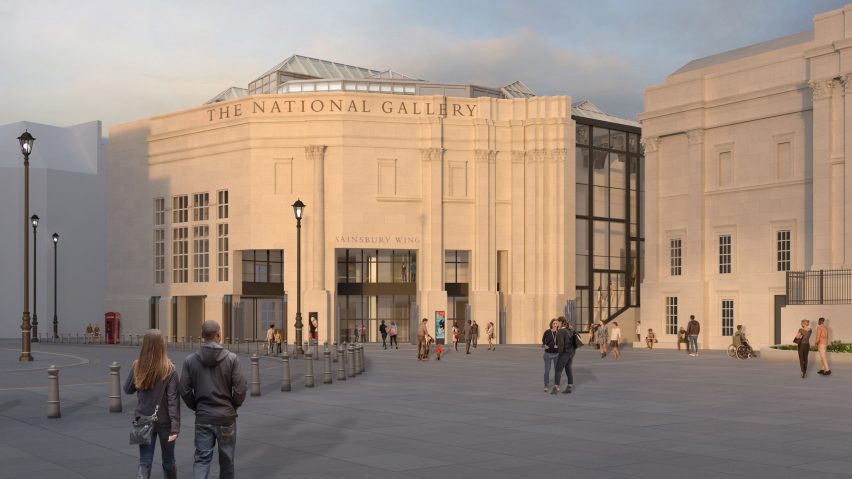 Image of the remodeled Sainsbury Wing at the National Gallery