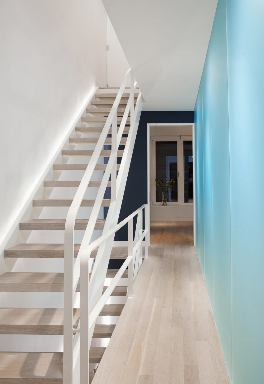 Brooklyn Passive House White Staircase