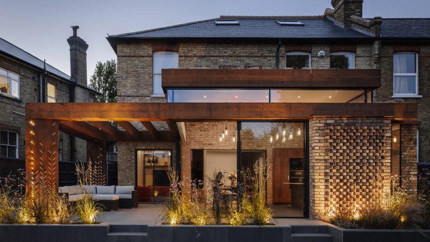 Weathered-steel extension to a south London home by Selencky Parsons