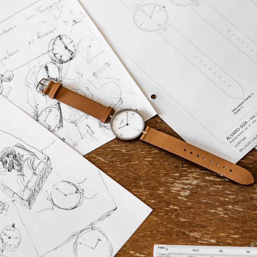 Siza watch with Cauny and blueprints