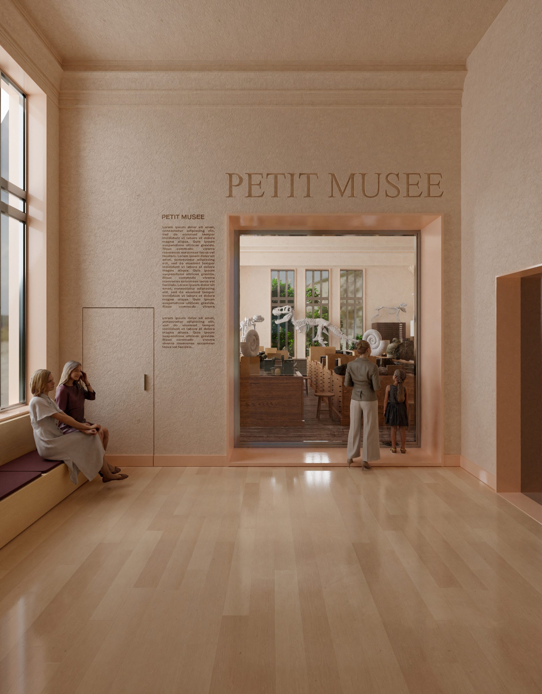 Proposed interior the modernised Natural History Museum of Lille
