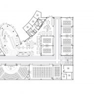 Plan of Superimpose Architecture's creates subterranean conference centre