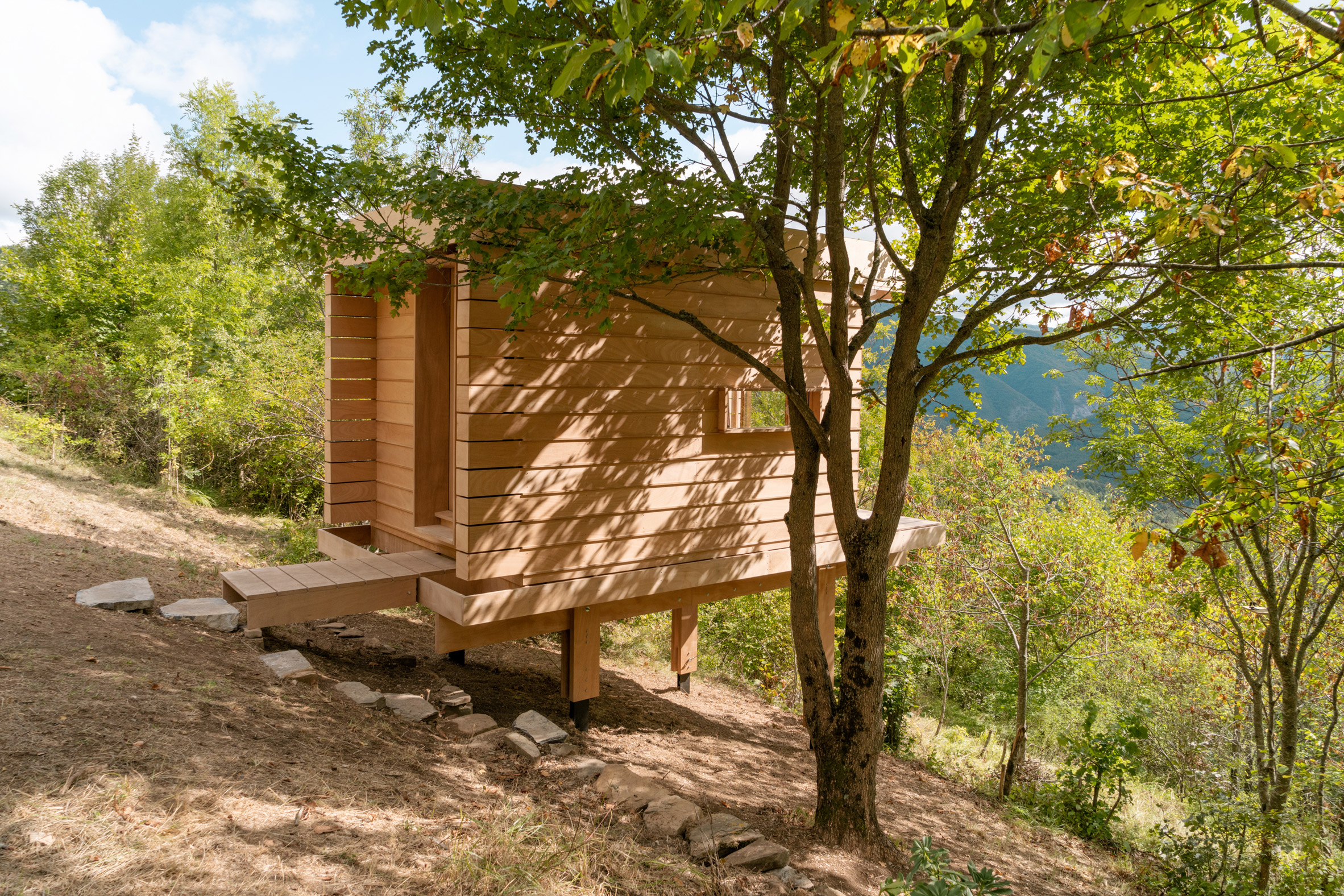 Wooden cabin in the Trebbia valley