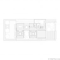 Ground floor plan, Twentieth house by Woods and Dangaran
