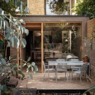 Exterior of the Walled Garden house extension by Nimtim Architects
