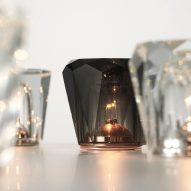 Ambientec's Xtal table lamps by Ryuichi Kozeki