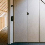 Built-in plywood closets