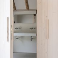 Bathroom door in Barn at the Ahof by Julia van Beuningen