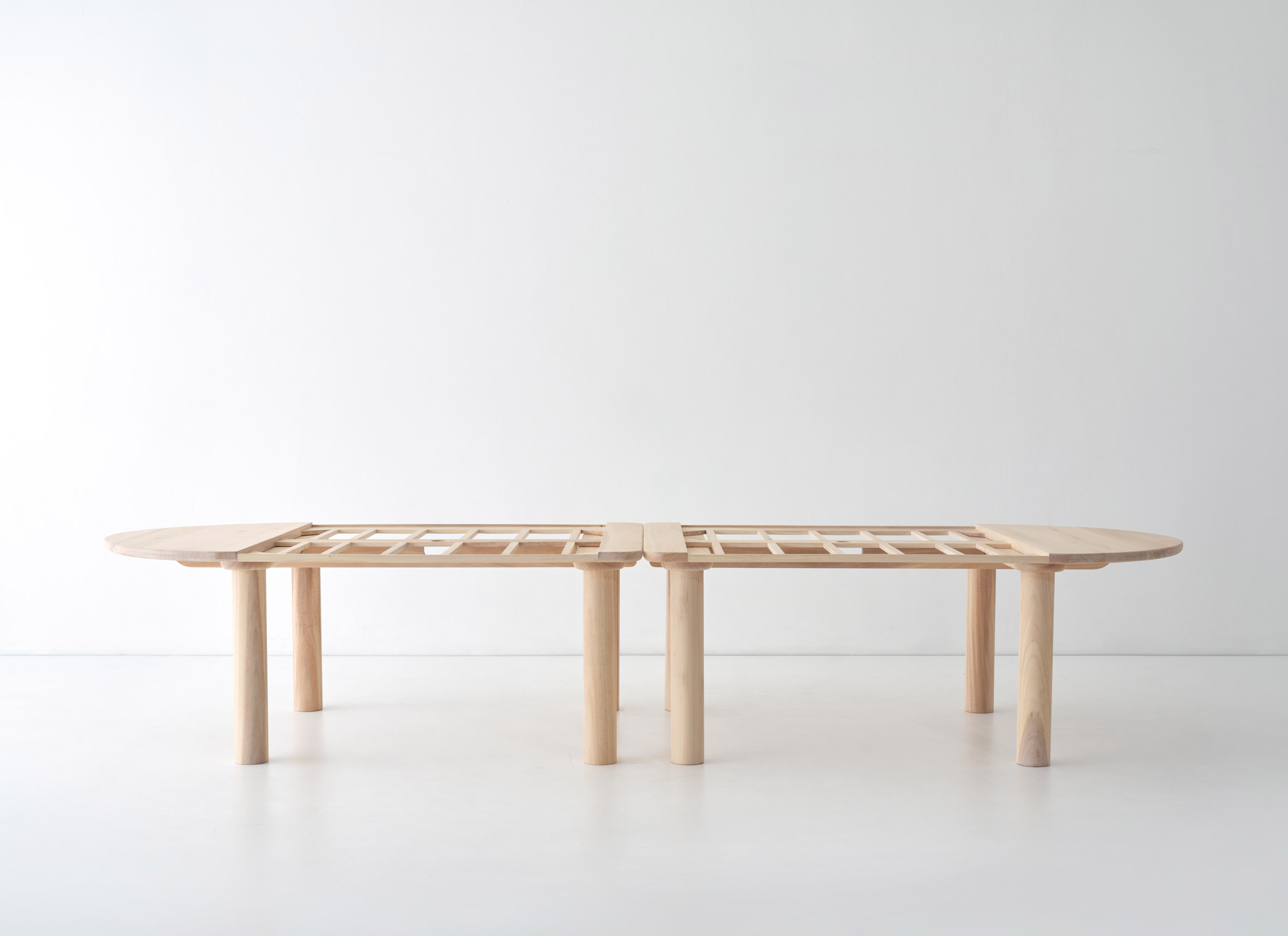 Eucalyptus timber table frame for Work Series II