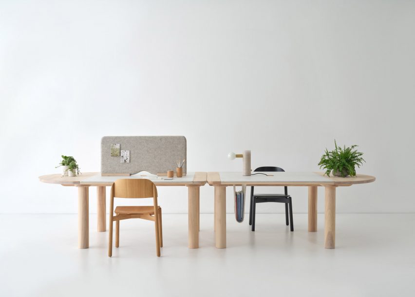 Work Series II table with divider