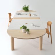 Work Series II table features worktop made from recycled yogurt pots