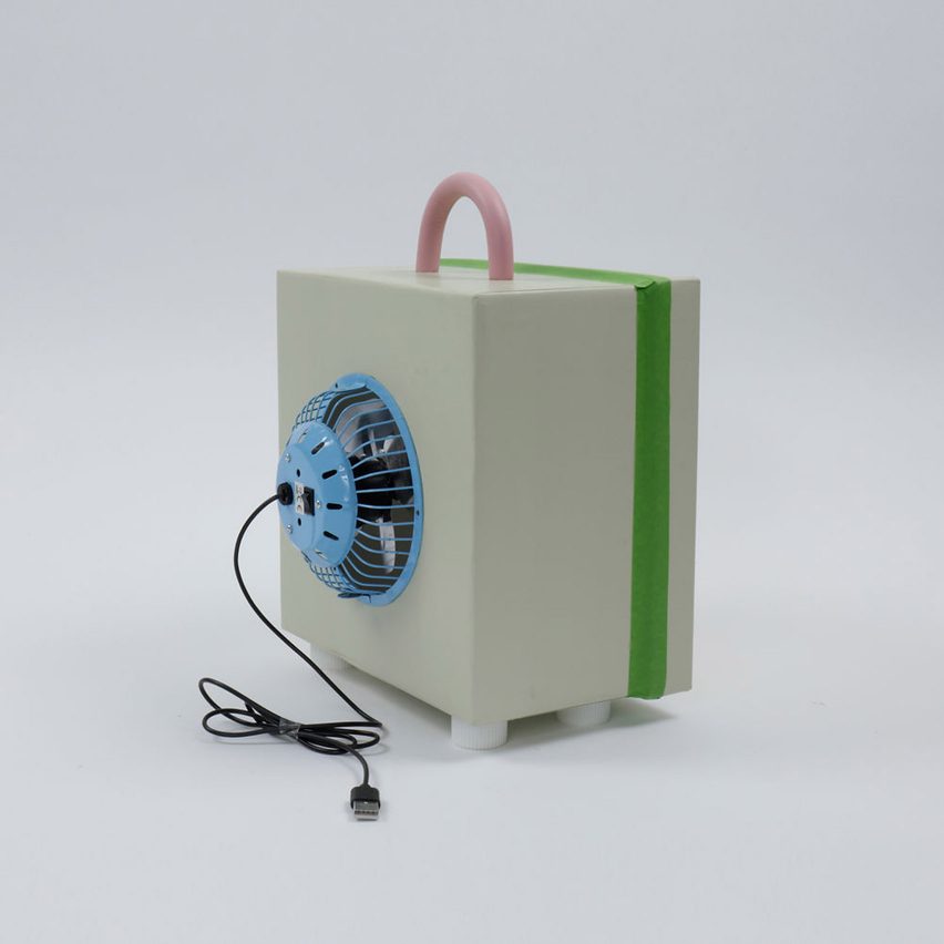 Air-It-Yourself air purifier by Jihee Moon from Newtab-22 made from shoe box