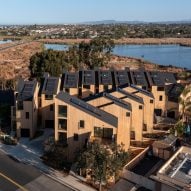 Brett Farrow creates "chiseled" houses for Laguna Row development in California