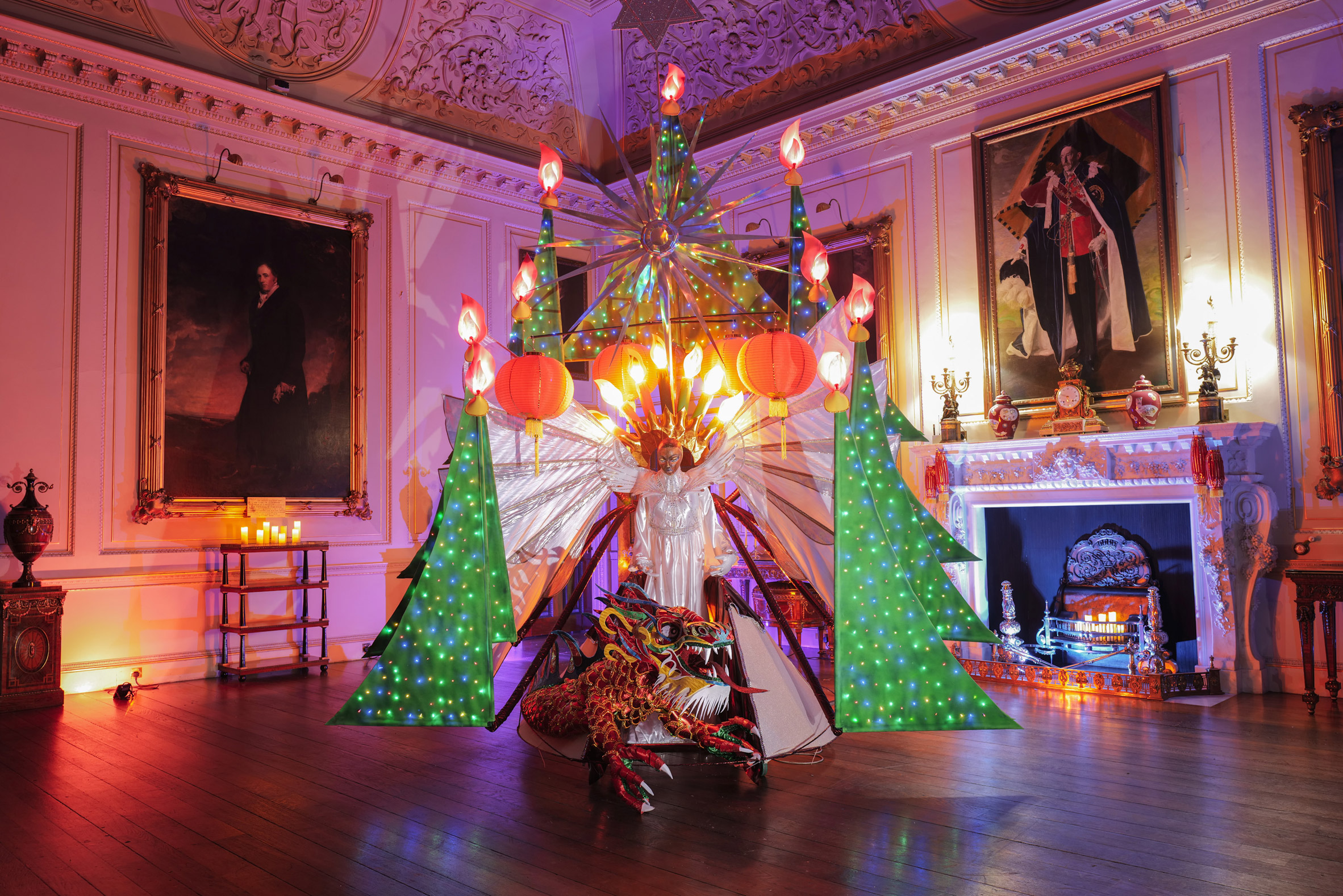 One Love by Hughbon Condor at Long Live the Christmas Tree exhibition at Harewood House