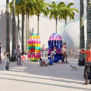 Walking Miami Design District in March 2022 