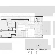 Ground floor plan of Cut Bend Fold Play house in India by Matharoo Associates