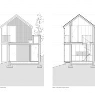 Cross section, Granary House guesthouse by MIMA Housing
