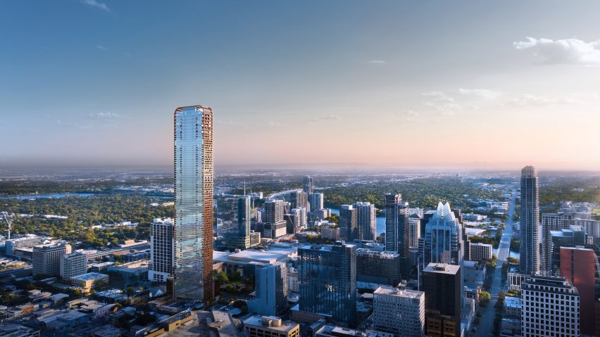 HKS unveils plans for brise soleil-covered supertall skyscraper in Austin