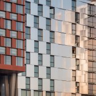 Exterior of InDéfense office and Hôtel OKKO by 3XN in Paris