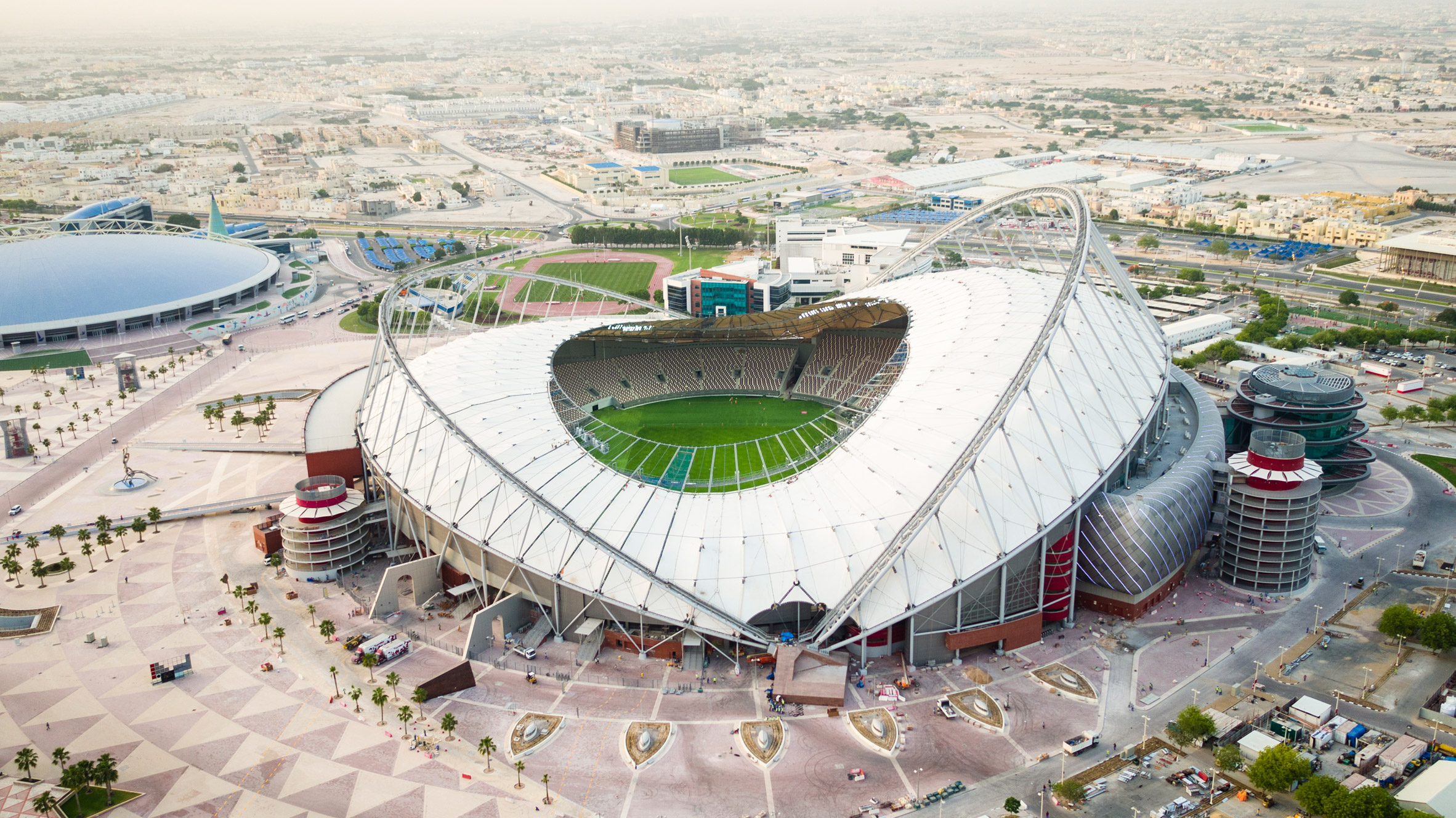 Aerial view of Khalifa International Stadium